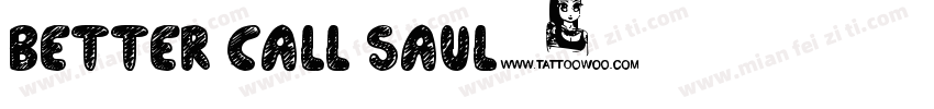 better call Saul字体转换